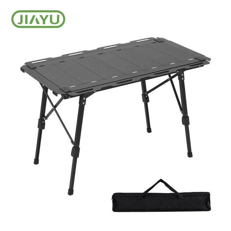 Fällbara aluminiumjärn utomhus campingbord